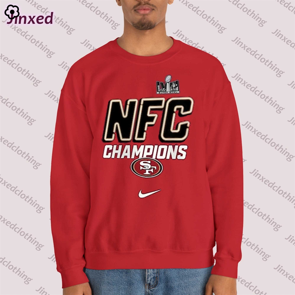 San Francisco 49ers Nike Youth 2023 Nfc Champions Iconic T-shirt Sweatshirt 